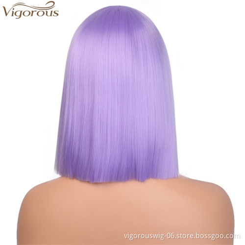 Vigorous xuchang feiyi wholesale fashion cheap cosplay perruque short synthetic women fiber heat resistant hair and wigs bob